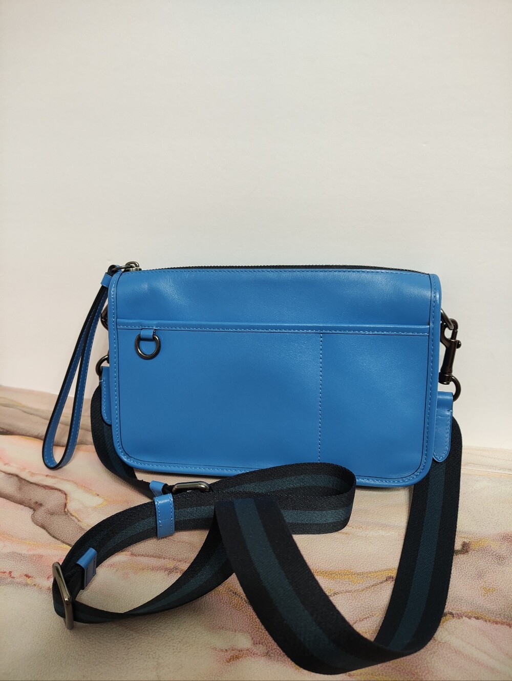 Coach C1592 Heritage Convertible Crossbody Bag Blue